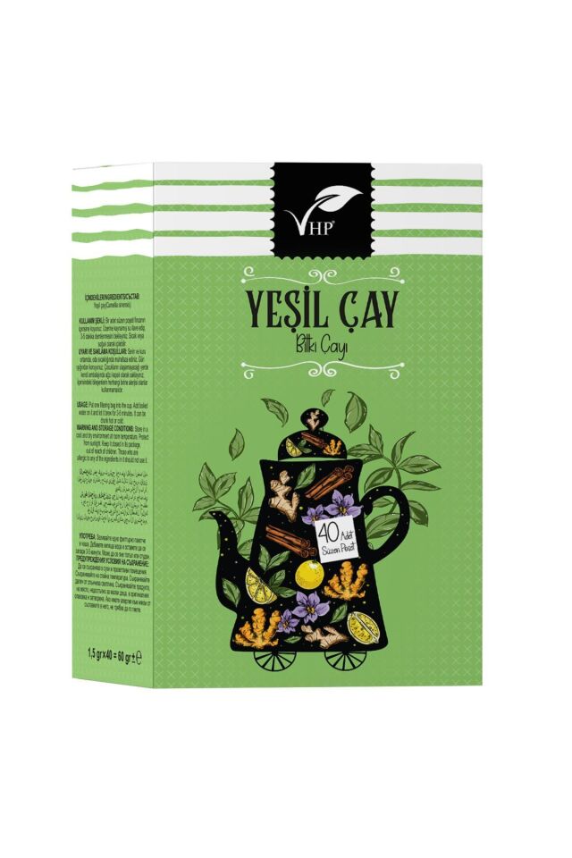 VHP YEŞİL ÇAY POŞET ÇAY 40 LI