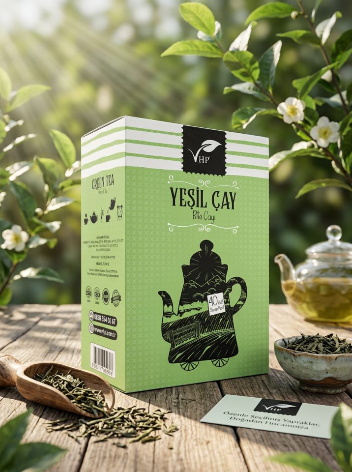 VHP YEŞİL ÇAY POŞET ÇAY 40 LI