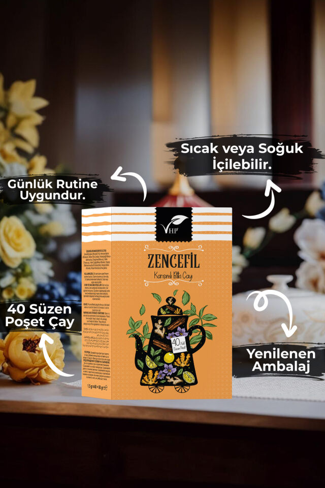 VHP ZENCEFİLLİ POŞET ÇAY 40 LI
