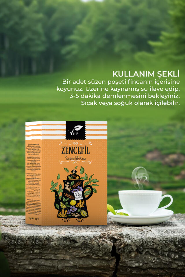 VHP ZENCEFİLLİ POŞET ÇAY 40 LI