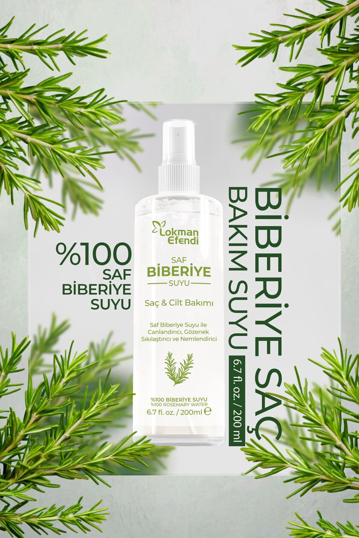 Biberiye Saç Bakım Suyu 200 ml