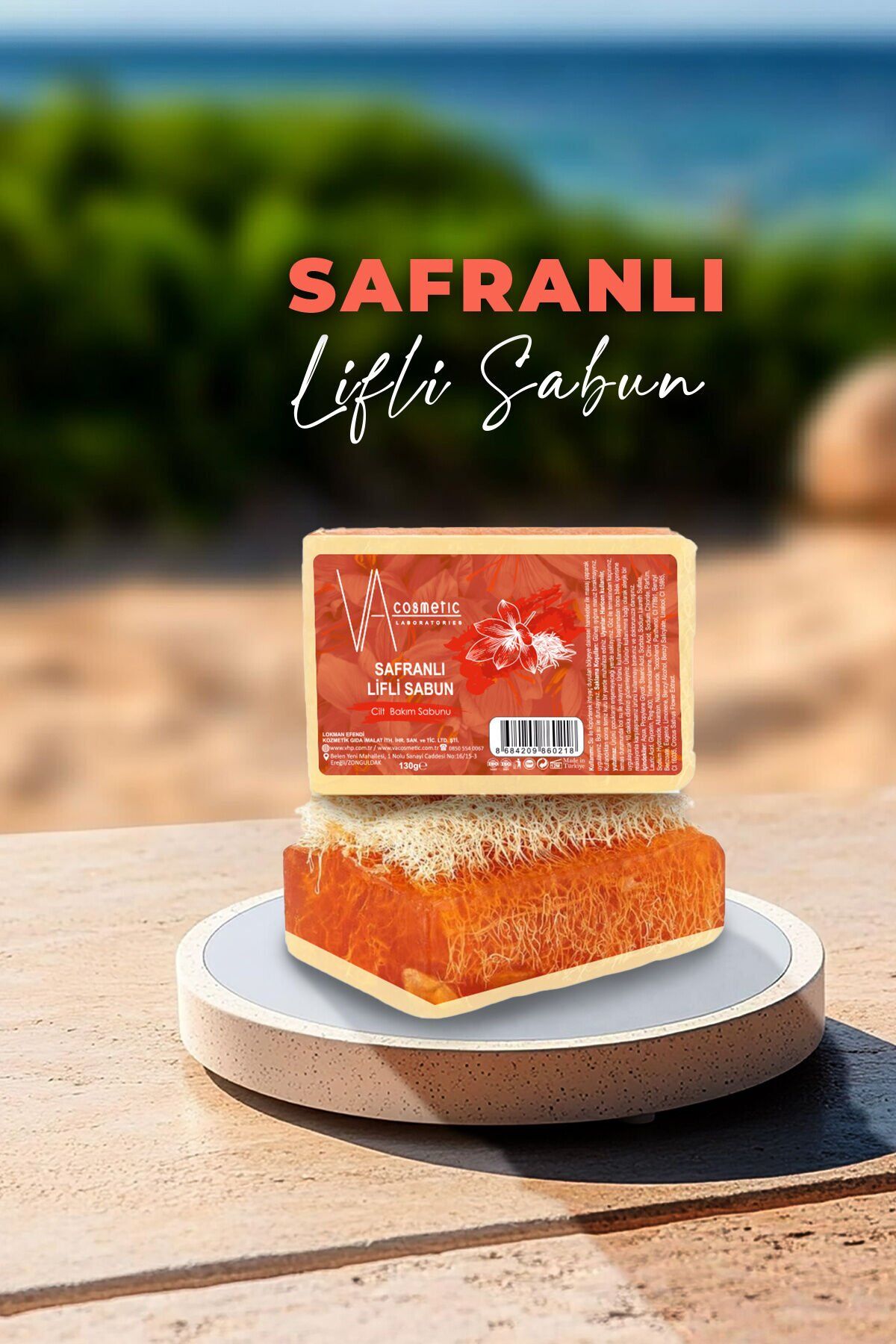 Safranlı Lifli Sabun 130 gr