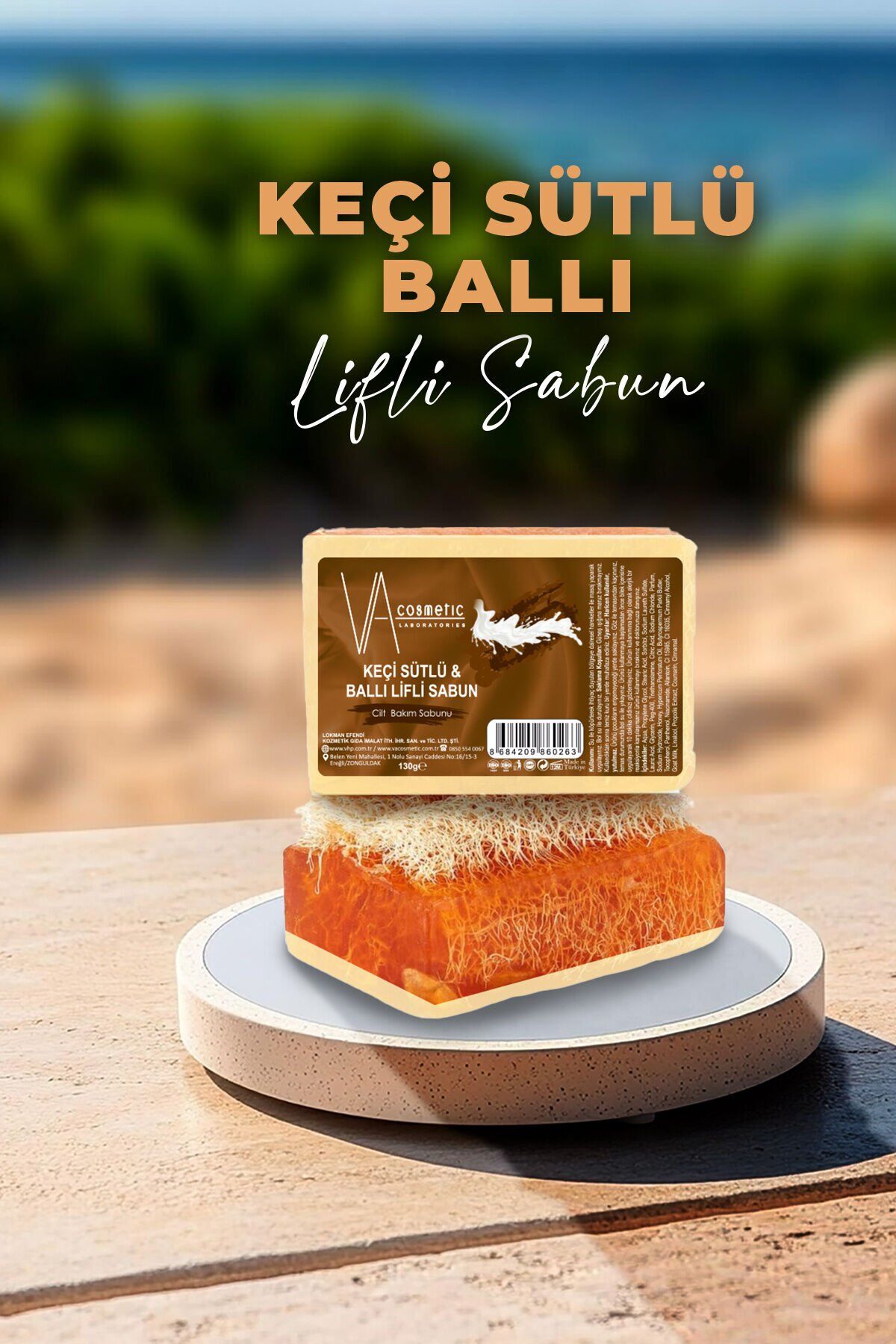 VA COSMETIC KEÇİ SÜTLÜ BALLI LİFLİ SABUN