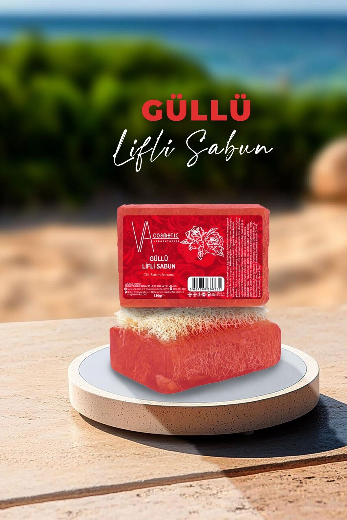 VA COSMETIC GÜLLÜ LİFLİ SABUN