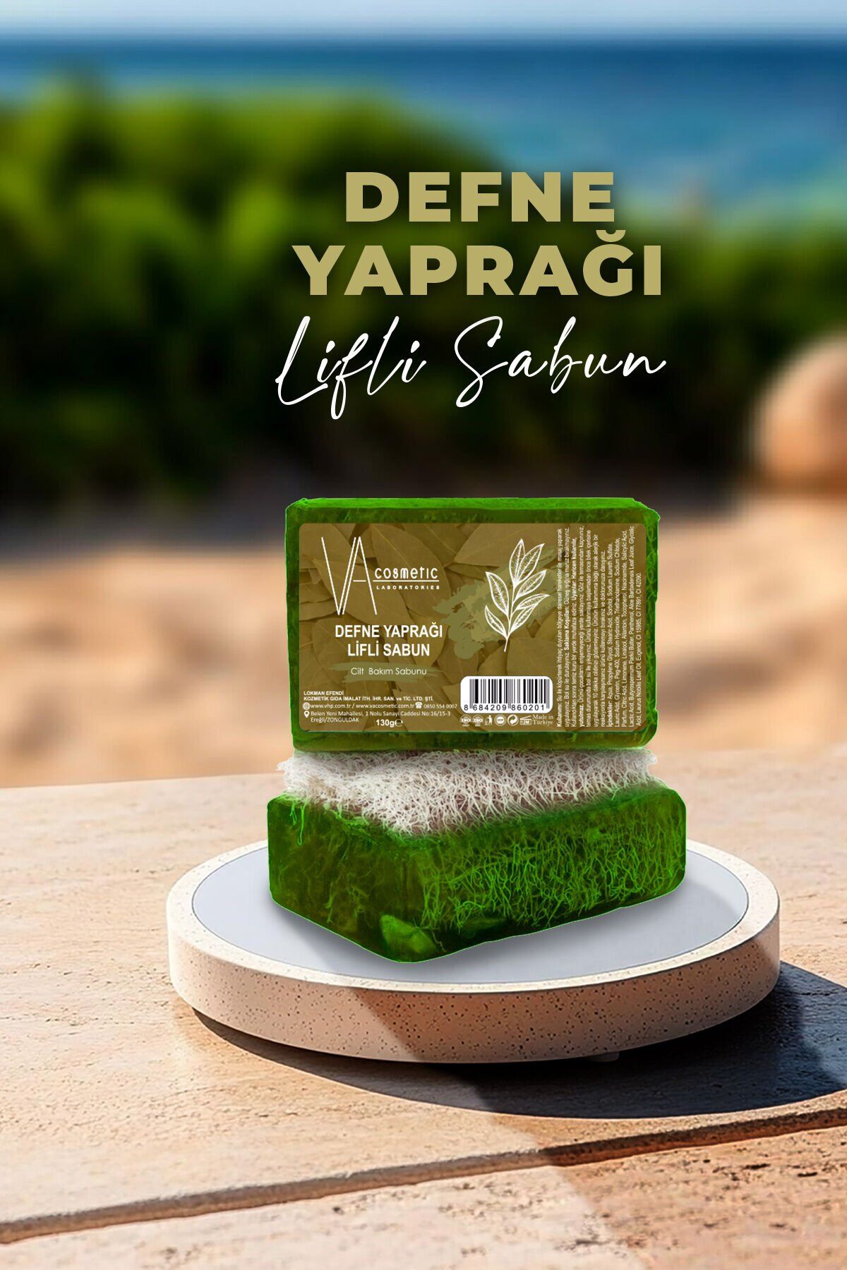 VA COSMETIC DEFNE YAPRAĞI LİFLİ SABUN