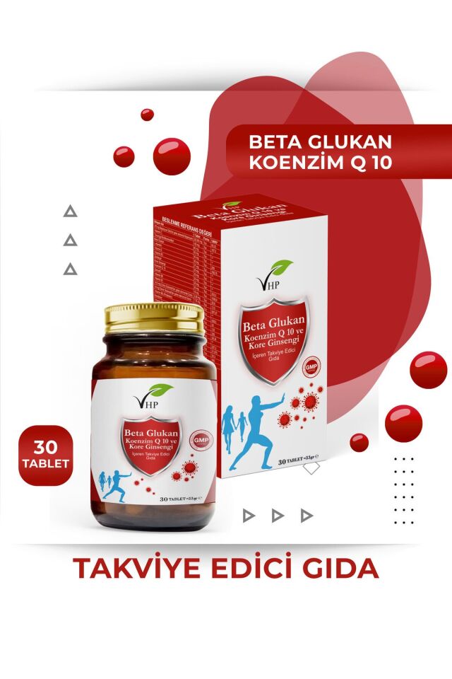 Beta Glukan Koenzimq10 Ve Kore Ginseng 30 Tablet