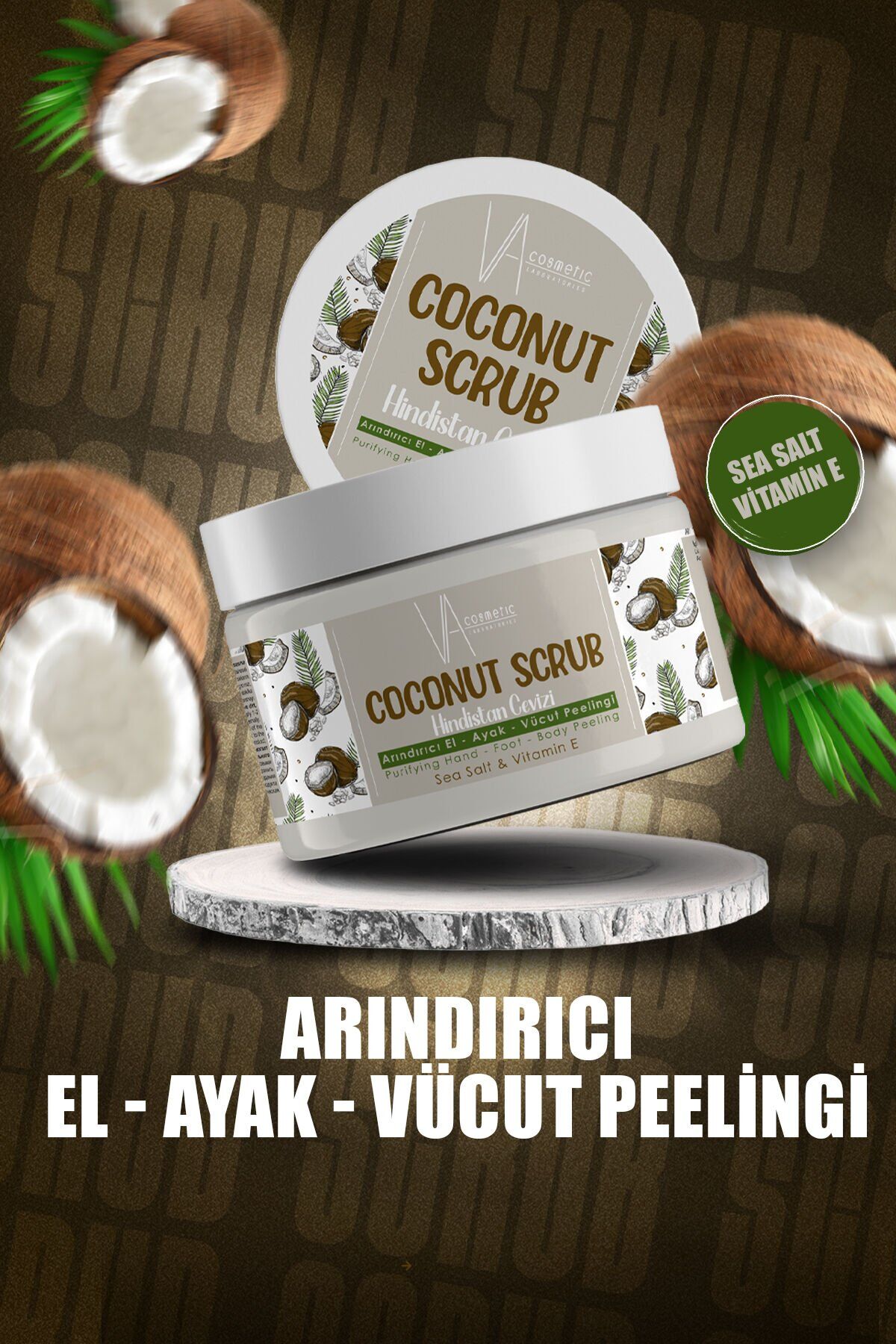 SCRUB HİNDİSTAN CEVİZİ EL AYAK VÜCUT PEELİNG 300 ML