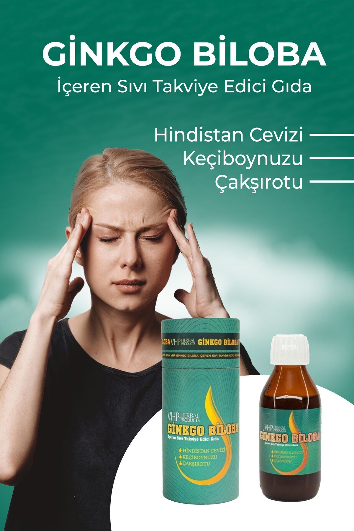Ginkgo Biloba Içeren Sıvı Gıda Takviyesi 100 ml