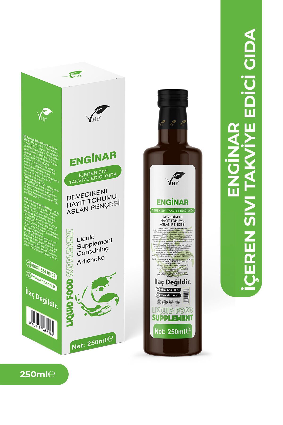 Enginar Içeren Sıvı Gıda Takviyesi 250ml