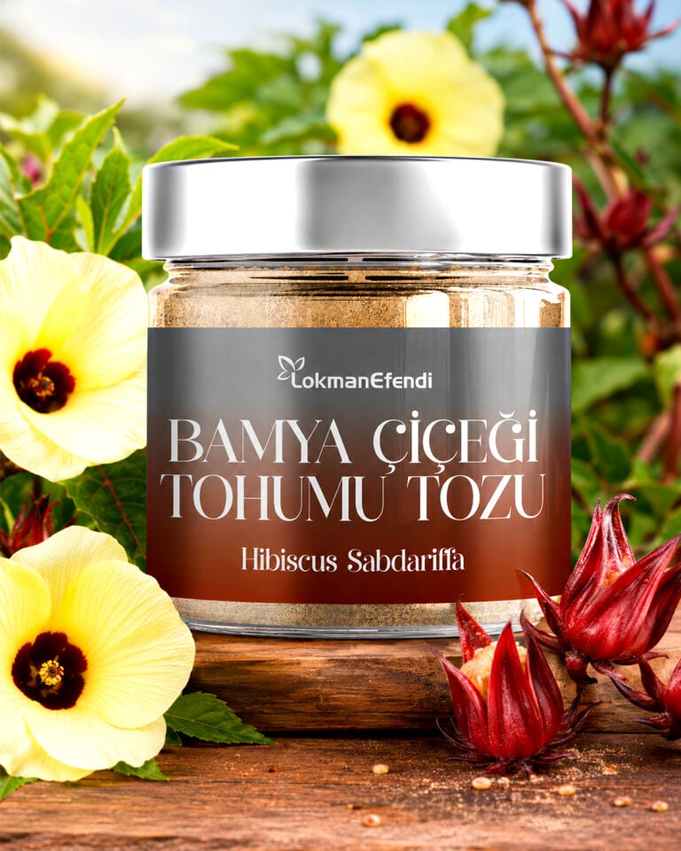 LOKMAN EFENDİ BAMYA ÇİÇEĞİ TOHUMU TOZU 110 G