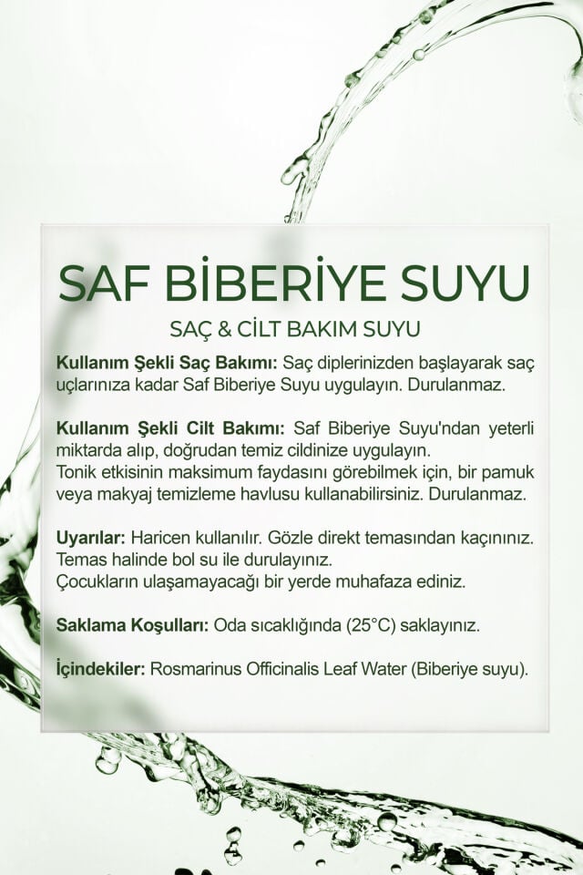 LOKMAN EFENDİ BİBERİYE SAÇ BAKIM SUYU 200 ML