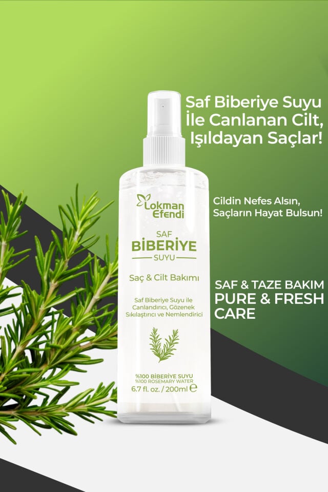 LOKMAN EFENDİ BİBERİYE SAÇ BAKIM SUYU 200 ML