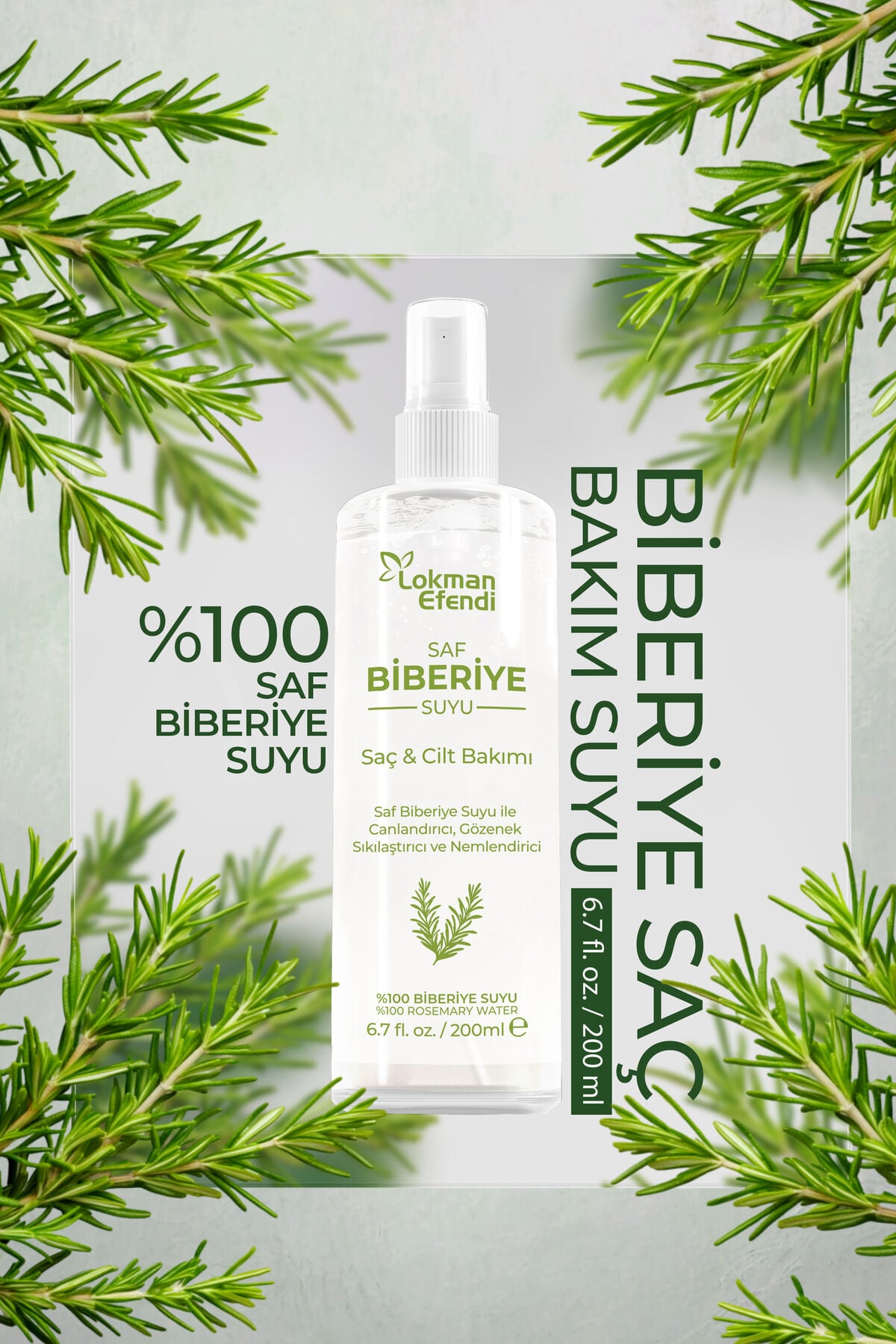 LOKMAN EFENDİ BİBERİYE SAÇ BAKIM SUYU 200 ML