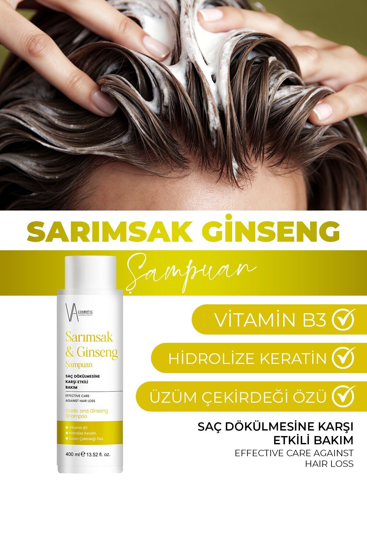 Sarımsak&ginseng Şampuan 400ML