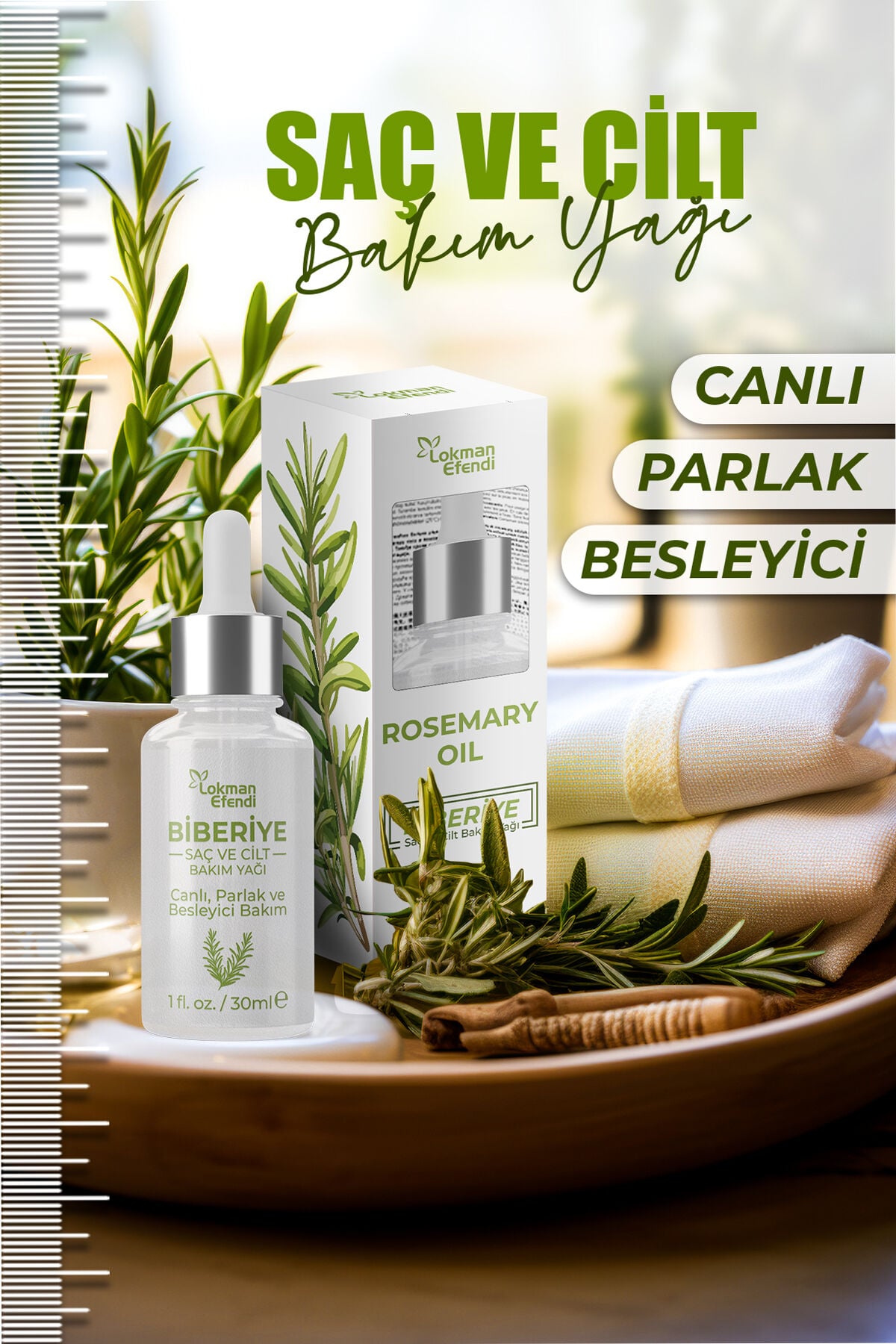 LOKMAN EFENDİ BİBERİYE SET SAÇ BAKIM YAĞI 30 ML