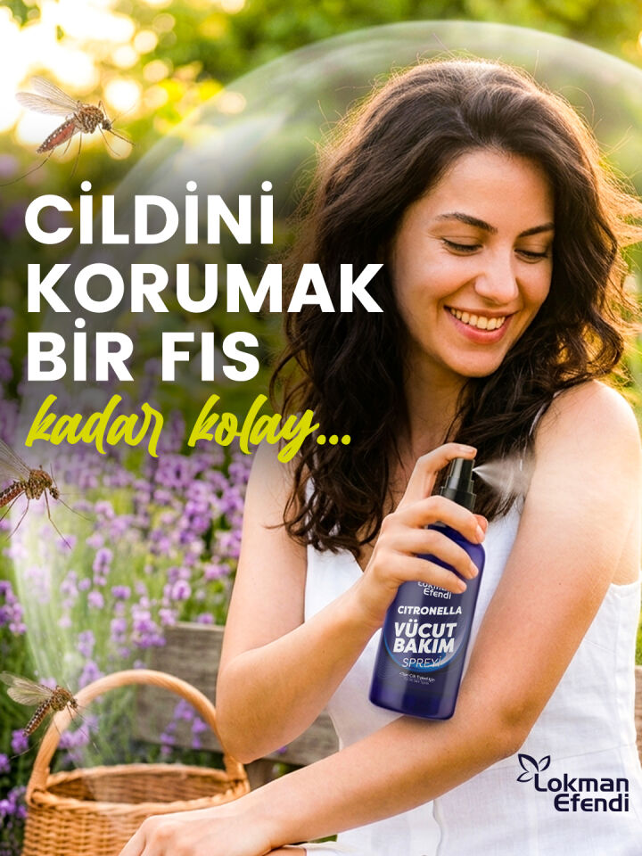 LOKMAN EFENDİ CITRONELLA VÜCUT BAKIM SPREYİ 125 ML