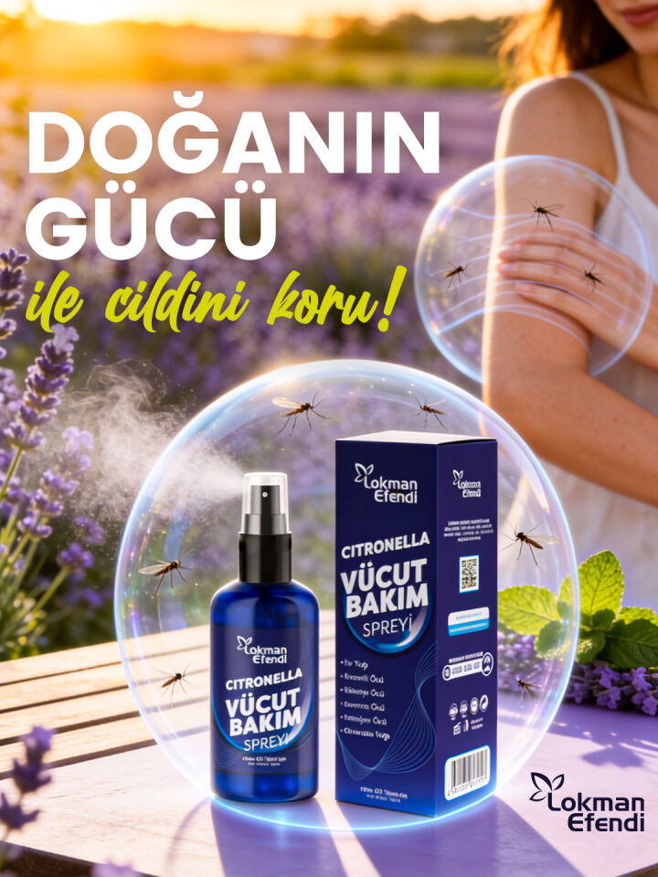 LOKMAN EFENDİ CITRONELLA VÜCUT BAKIM SPREYİ 125 ML