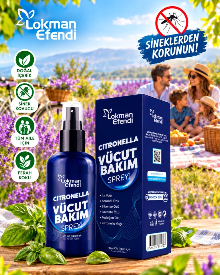 LOKMAN EFENDİ CITRONELLA VÜCUT BAKIM SPREYİ 125 ML