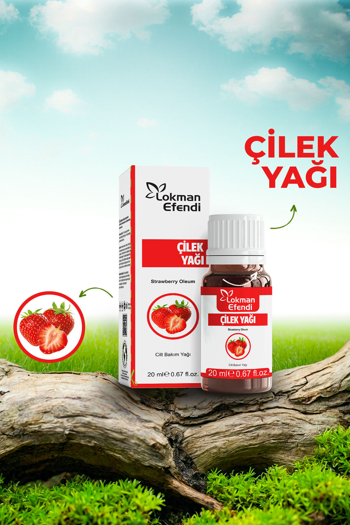 LOKMAN EFENDİ ÇİLEK YAĞI 20 CC