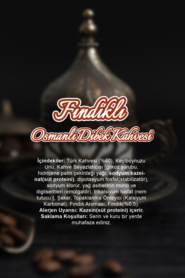 LOKMAN EFENDİ FINDIKLI OSMANLI DİBEK KAHVESİ 200 G