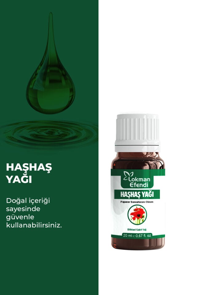 LOKMAN EFENDİ HAŞHAŞ YAĞI 20 CC