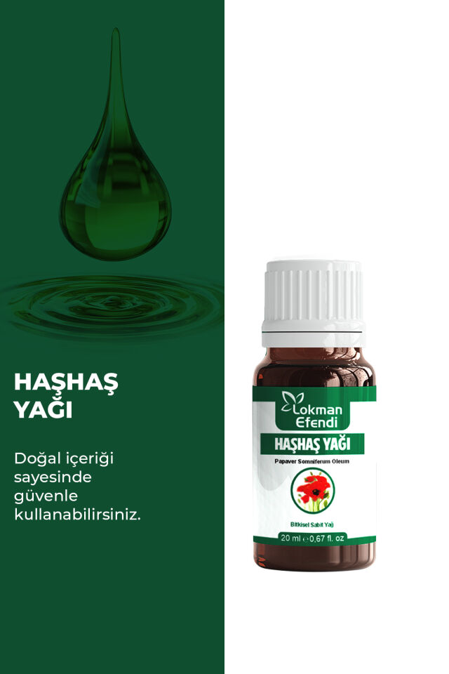 LOKMAN EFENDİ HAŞHAŞ YAĞI 20 CC