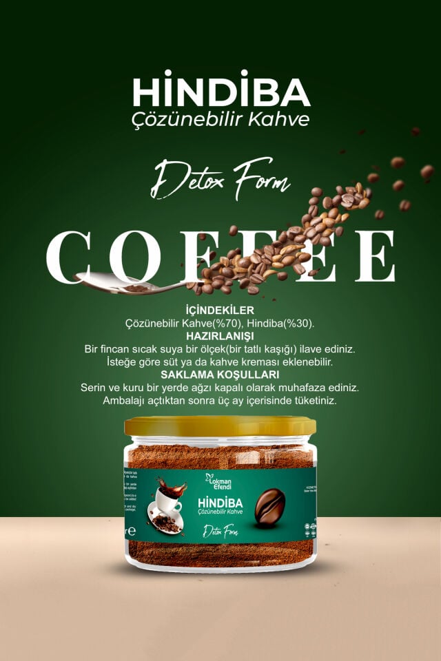 LOKMAN EFENDİ HİNDİBA ÇÖZÜNEBİLİR KAHVE 100 GR
