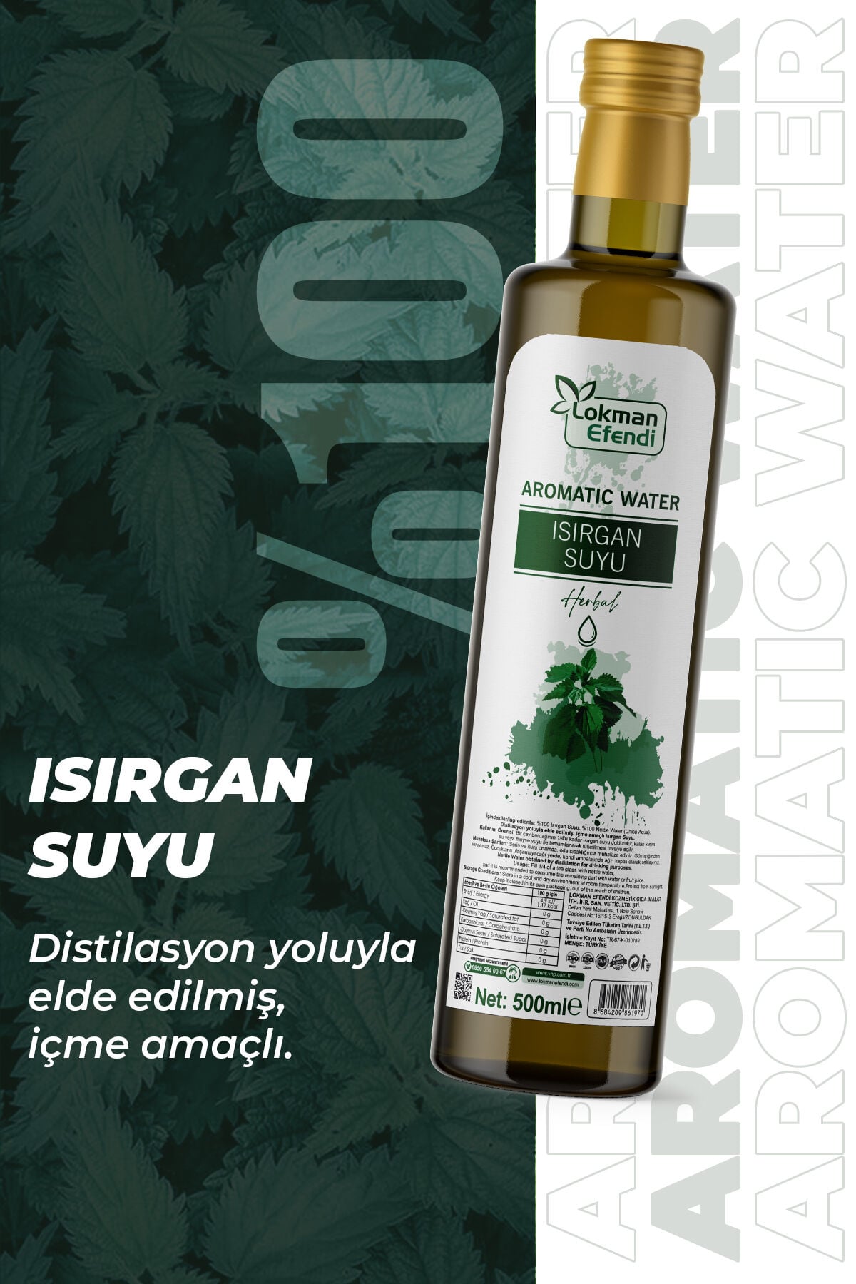 LOKMAN EFENDİ ISIRGAN SUYU 500 ML
