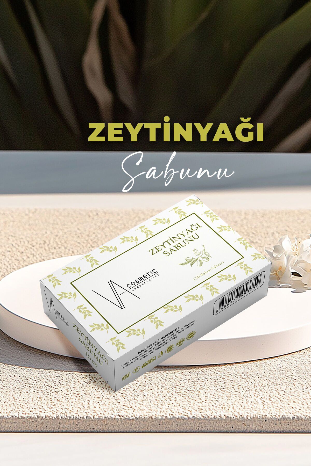 Va Kozmetik Besleyici Bakım Doğal Zeytin Yağı Sabunu 125gr