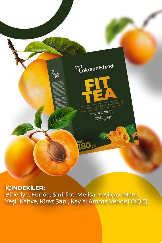 LOKMAN EFENDİ KAYISILI FORM ÇAYI FİT TEA 180 GR