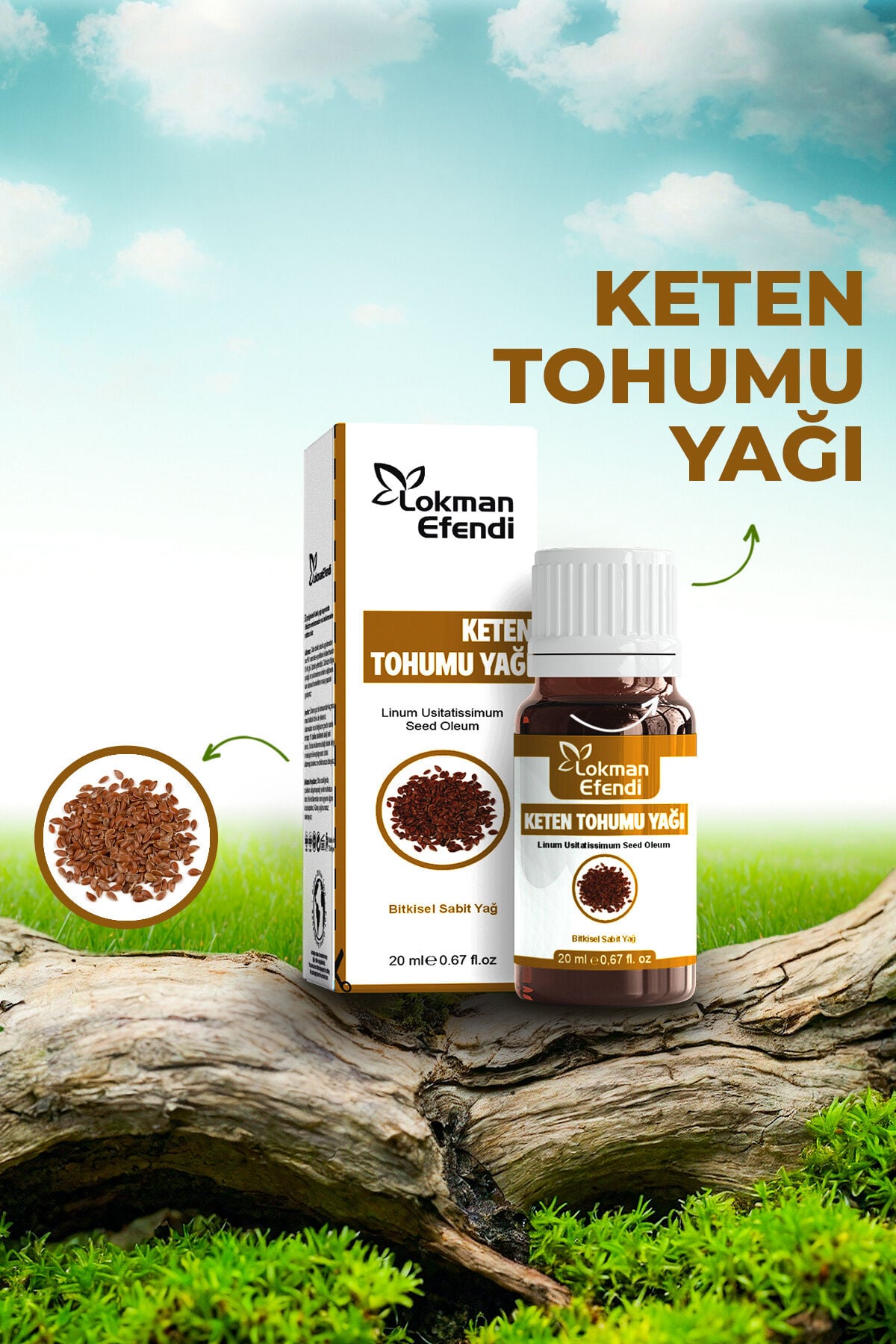 LOKMAN EFENDİ KETEN YAĞI 20 CC