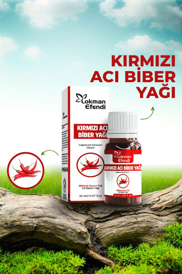 LOKMAN EFENDİ KIRMIZI ACI BİBER YAĞI 20 CC