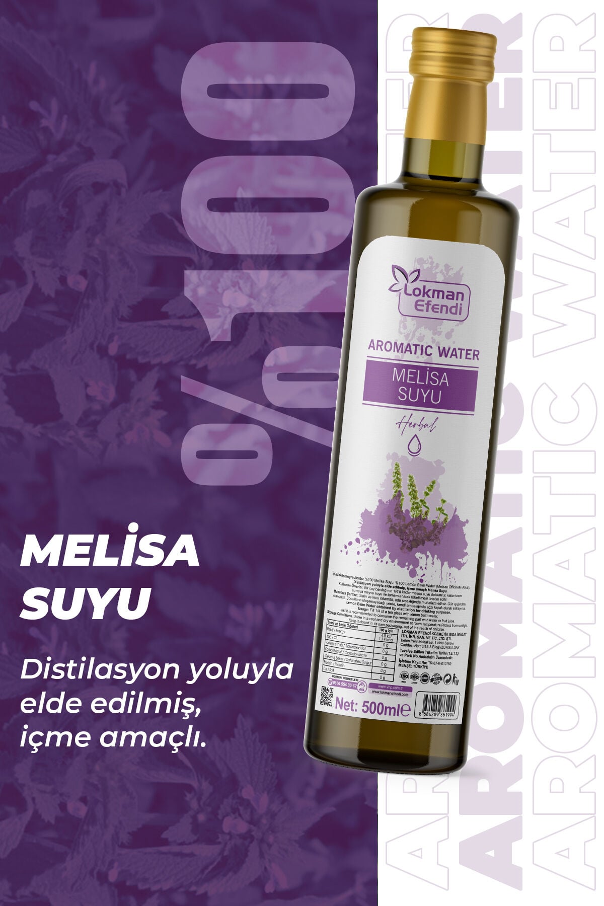 LOKMAN EFENDİ MELİSA SUYU 500 ML
