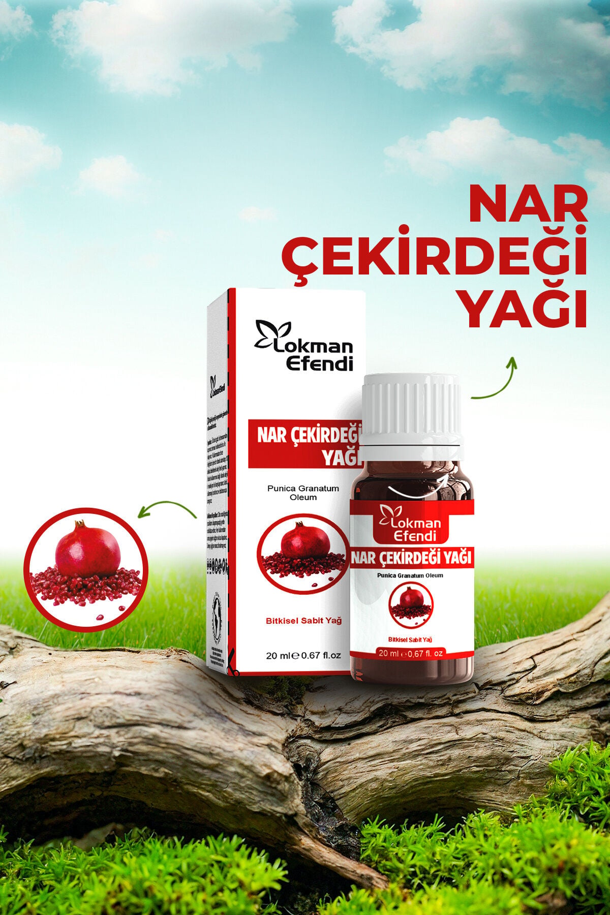 LOKMAN EFENDİ NAR ÇEKİRDEĞİ YAĞI 20 CC
