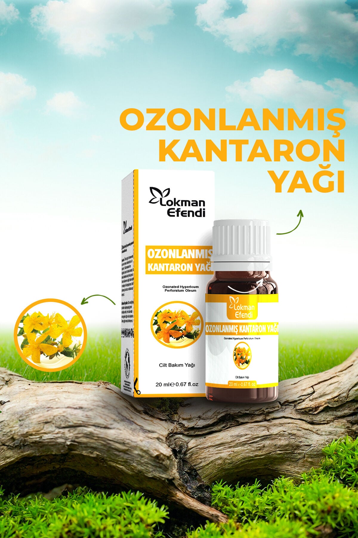 LOKMAN EFENDİ OZONLANMIŞ KANTARON YAĞI 20 CC