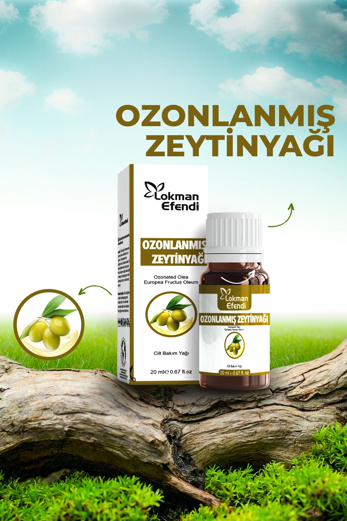 LOKMAN EFENDİ OZONLANMIŞ ZEYTİNYAĞI 20 CC