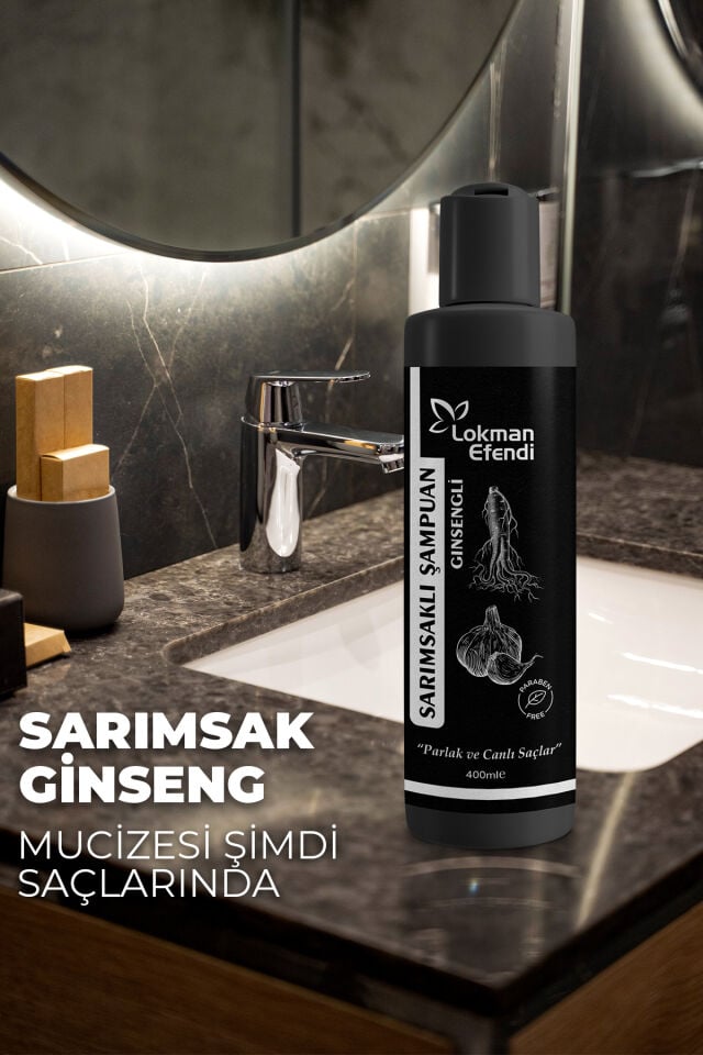 LOKMAN EFENDİ SARIMSAKLI GİNSENGLİ ŞAMPUAN 400 ML