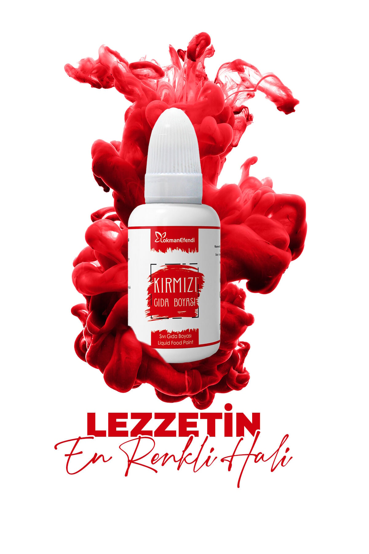 LOKMAN EFENDİ SIVI GIDA BOYASI KIRMIZI 25 ML