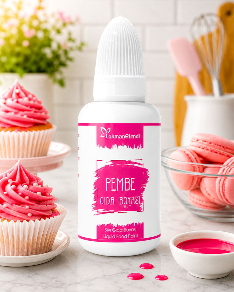 LOKMAN EFENDİ SIVI GIDA BOYASI PEMBE 25 ML