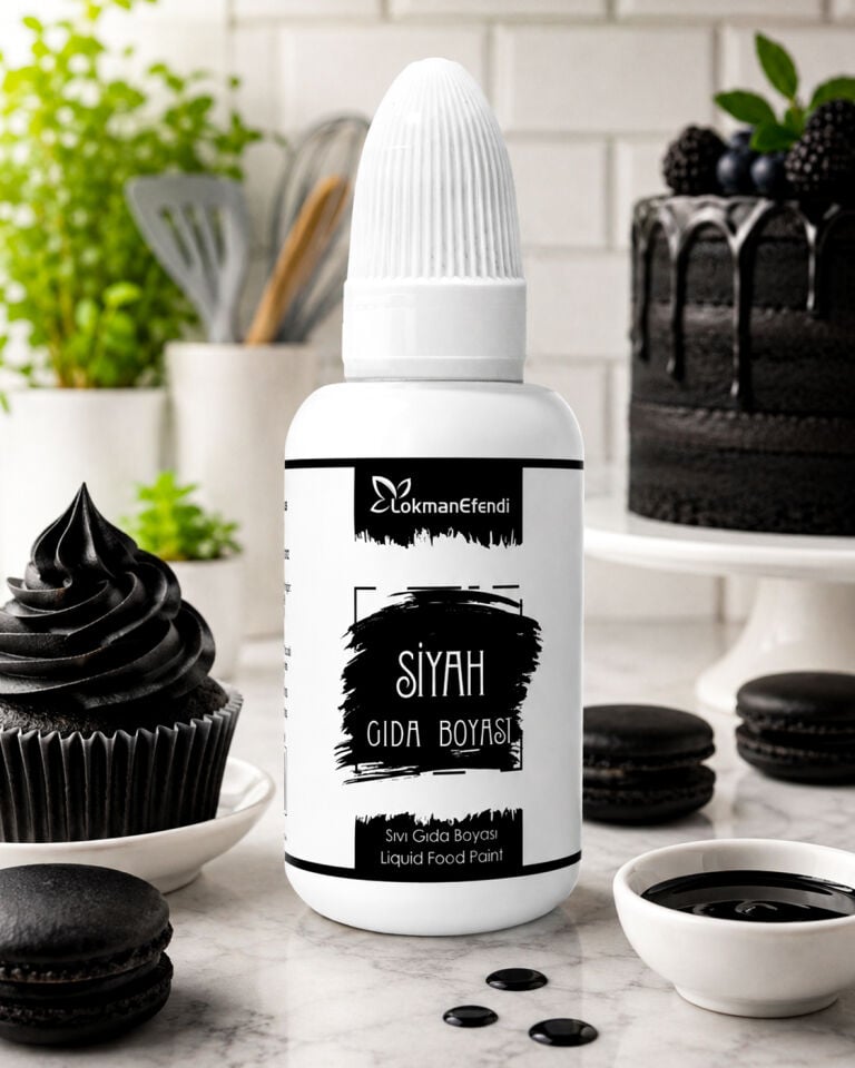 LOKMAN EFENDİ SIVI GIDA BOYASI SİYAH 25 ML