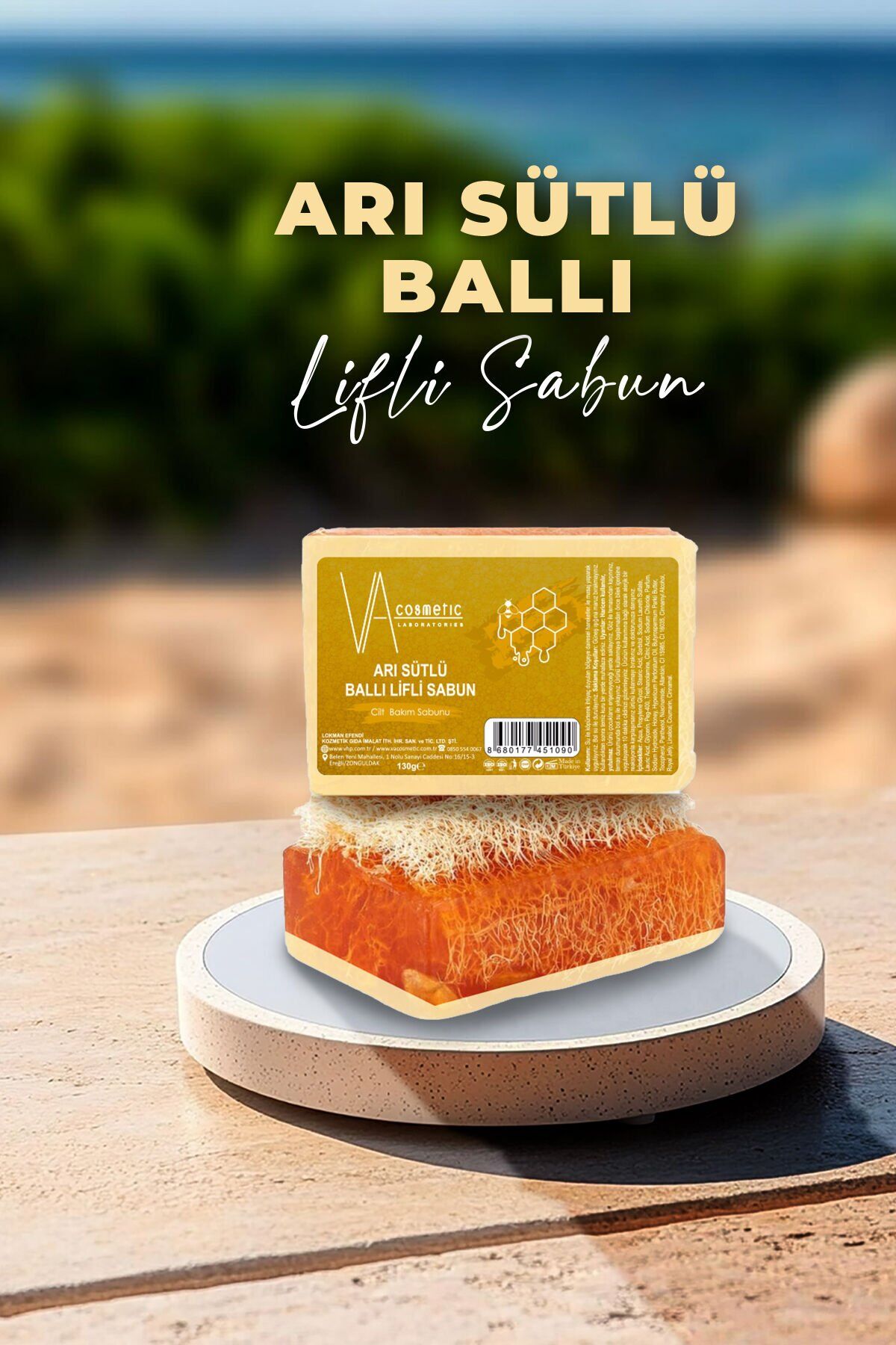 Arı Sütlü Ballı Lifli Sabun 130 Gr