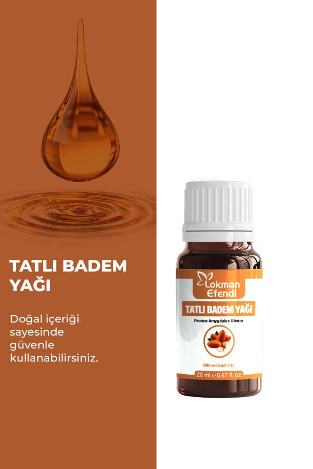 LOKMAN EFENDİ TATLI BADEM YAĞI 20 CC
