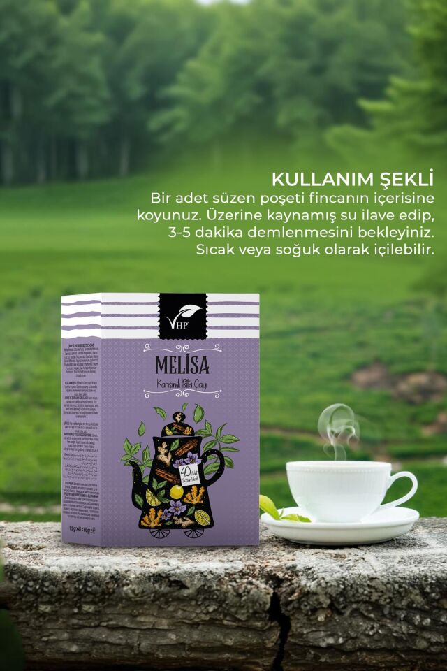 Melisalı Poşet Çay 40 Lı 60 gr