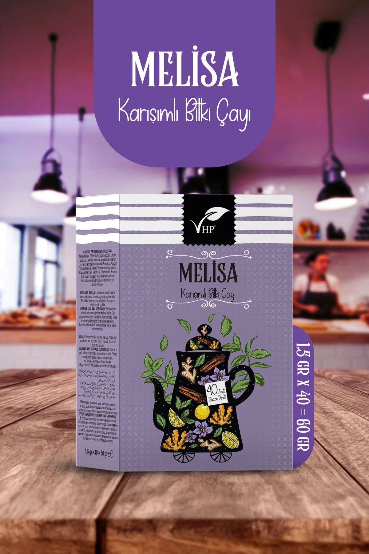 Melisalı Poşet Çay 40 Lı 60 gr