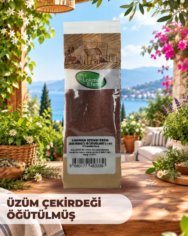 LOKMAN EFENDİ ÜZÜM ÇEKİRDEĞİ ÖĞÜTÜLMÜŞ 100 GR