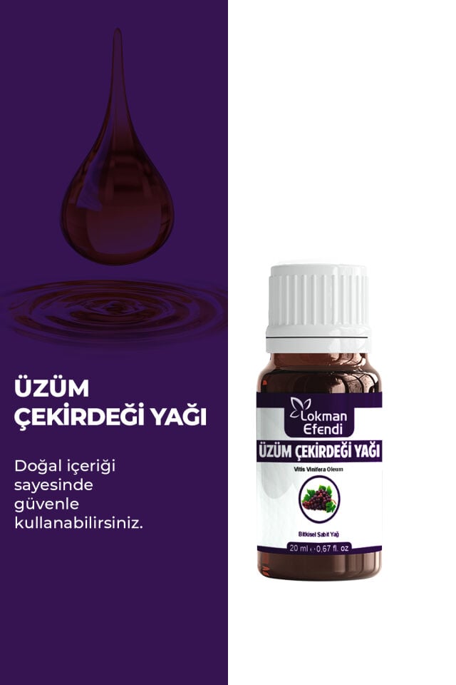 LOKMAN EFENDİ ÜZÜM ÇEKİRDEĞİ YAĞI 20 CC