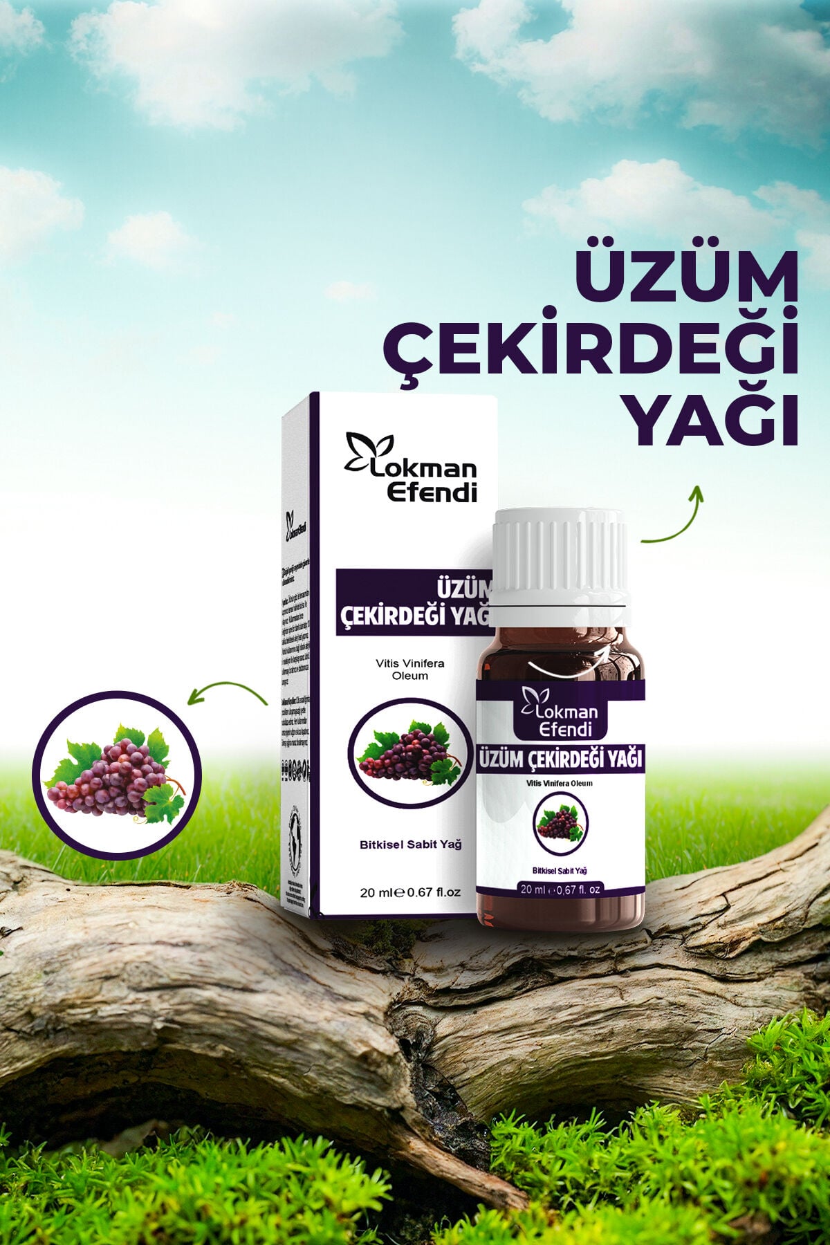 LOKMAN EFENDİ ÜZÜM ÇEKİRDEĞİ YAĞI 20 CC