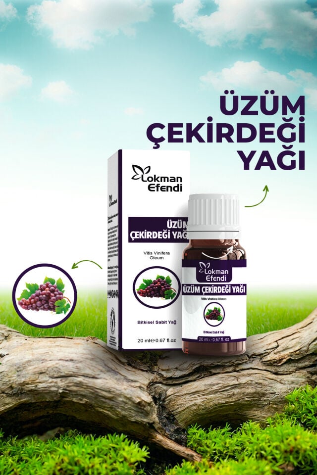 LOKMAN EFENDİ ÜZÜM ÇEKİRDEĞİ YAĞI 20 CC
