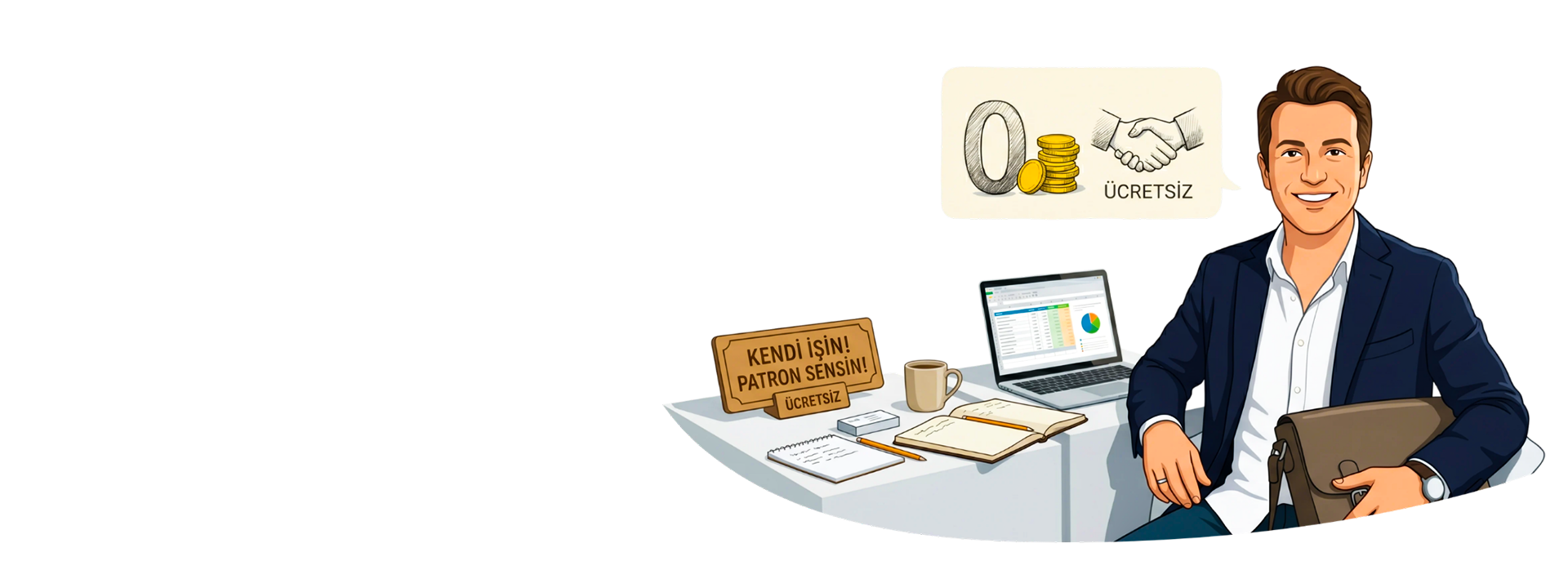 KENDİ İŞİNİN PATRONU OL!<br><strong>FRANCHISING BEDELİ YOK!</strong><br>CİRO PRİMİ YOK!
